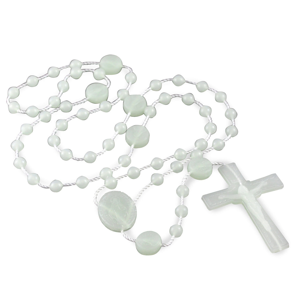 Miraculous Medal Plastic Rosary