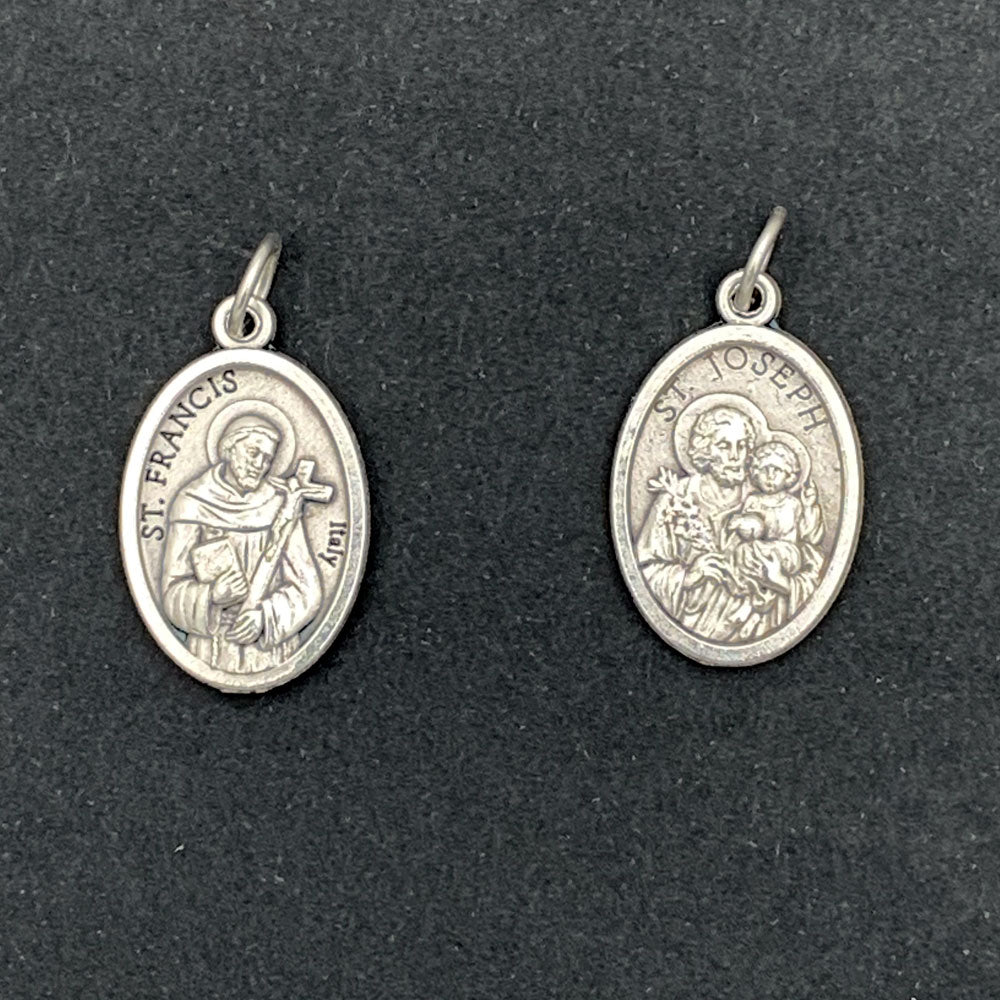 St. Francis - St. Joseph Medal - Front - Back