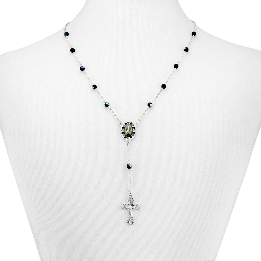 Crystal Beads Rosary Necklace