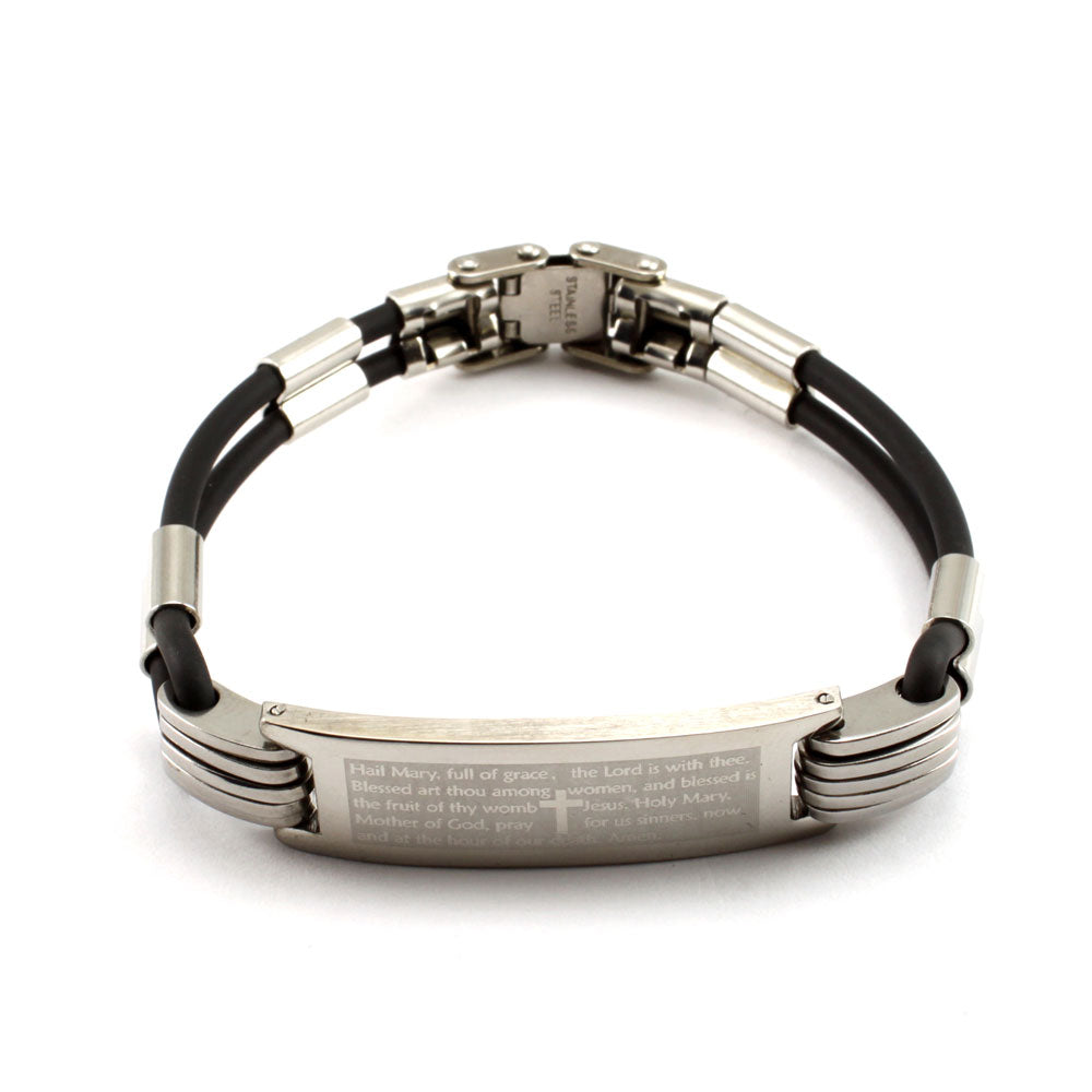 Hail Mary Prayer Catholic Bracelet