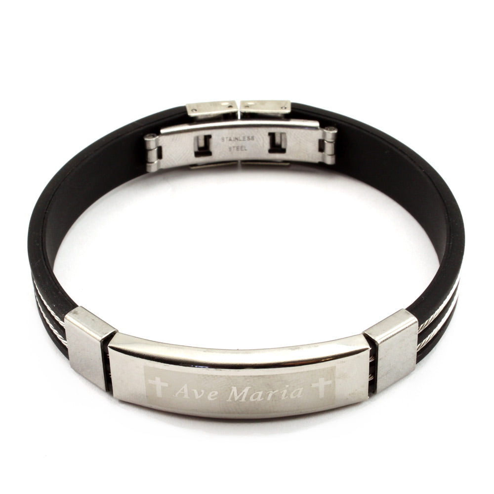 Catholic Bracelet for men Ave Maria