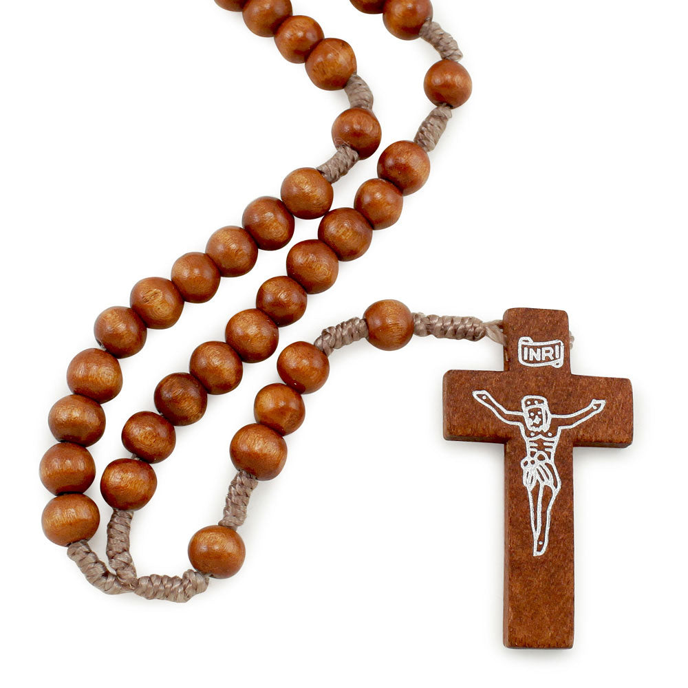 Rosary with Wooden Beads