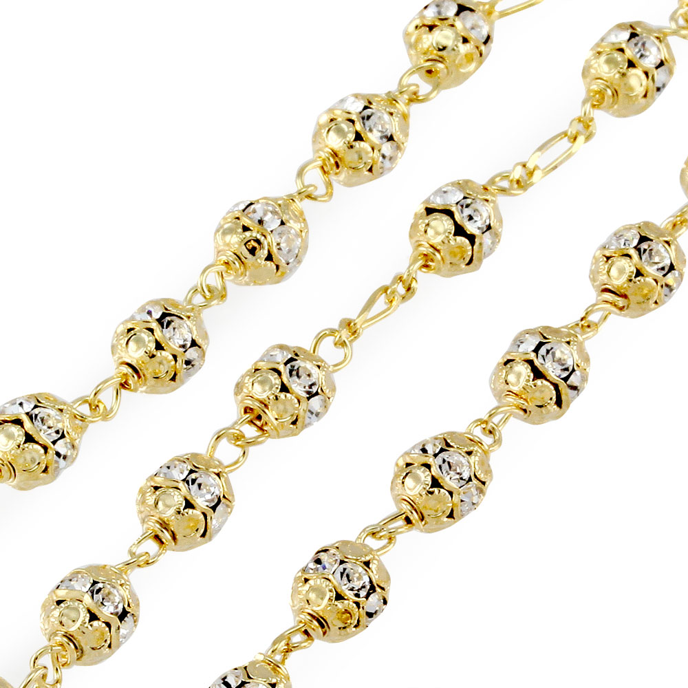 Crystal Beads Catholic Rosary