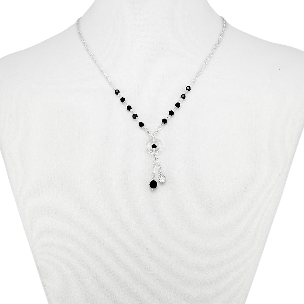 Swarovski Crystal Beads Rosary Necklace
