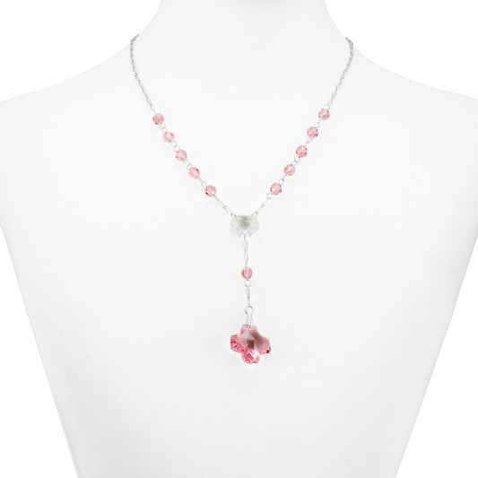 Swarovski Crystal Beads Rosary Necklace