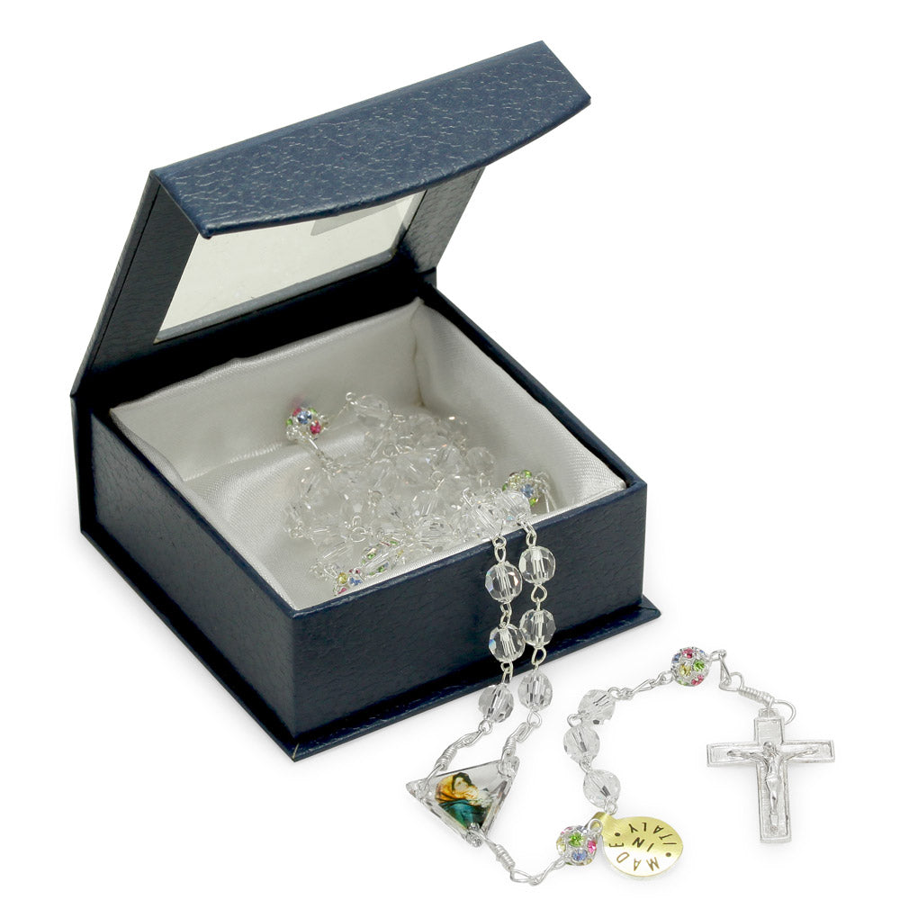 Rosary with Swarovski Crystal Beads