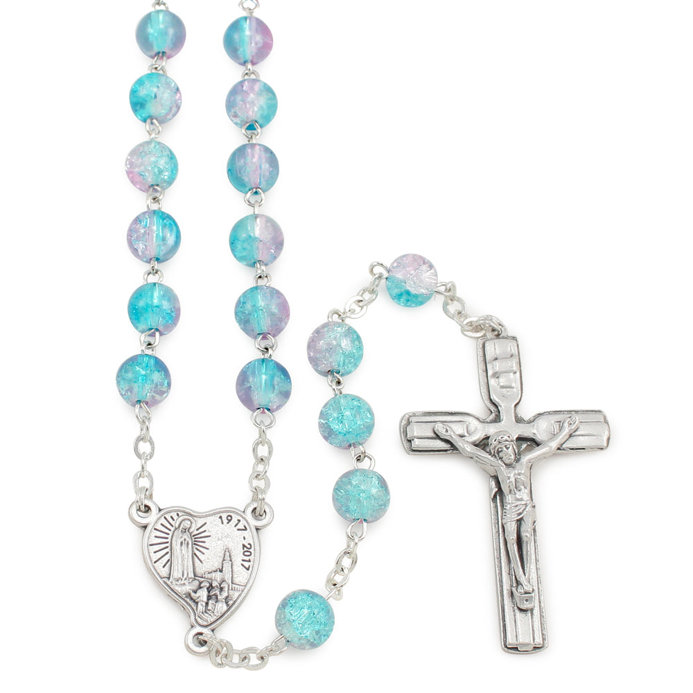 Fatima Centennial Rosary Beads Violet