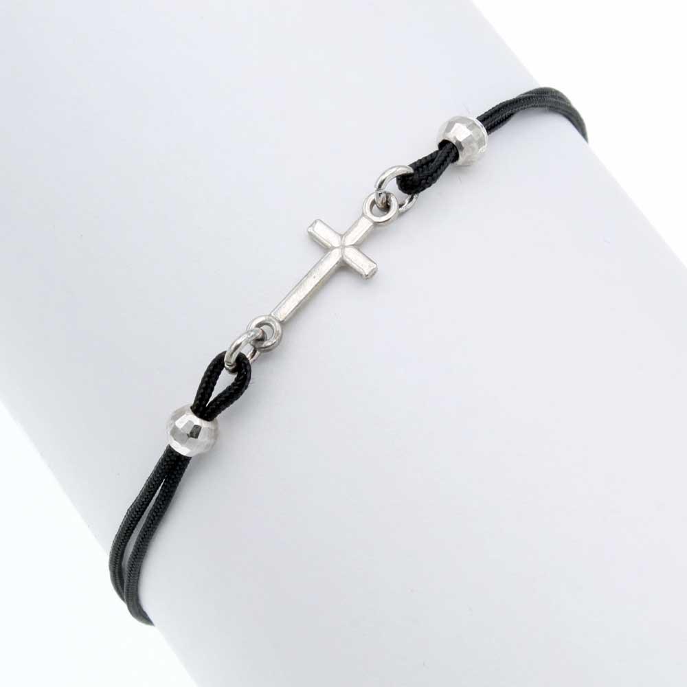 Sterling Silver Cross Bracelet