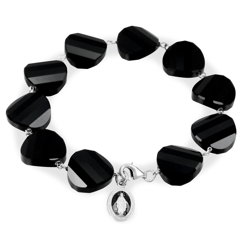 Swarovski Crystal Beads Catholic Rosary Bracelet