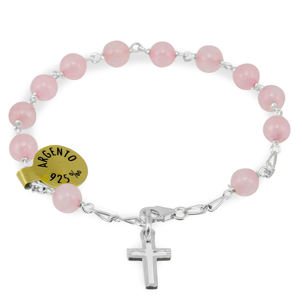 Pietre Dure Beads Catholic Rosary Bracelet