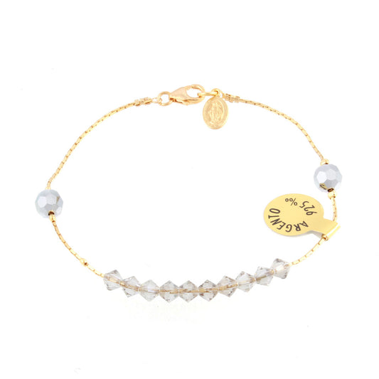 Swarovski Crystal Sliding Beads Rosary Bracelet