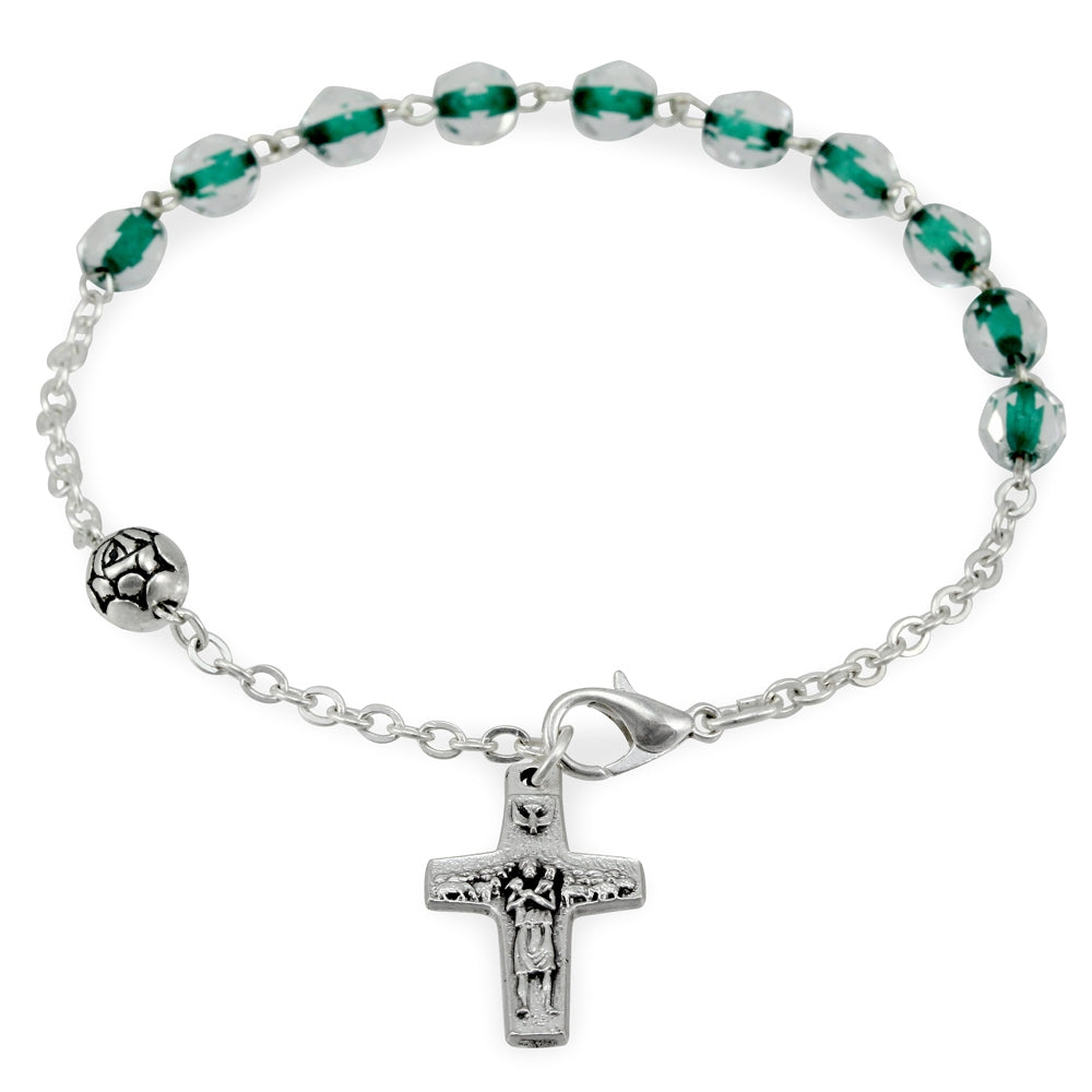 Green Crystal Beads Bracelet