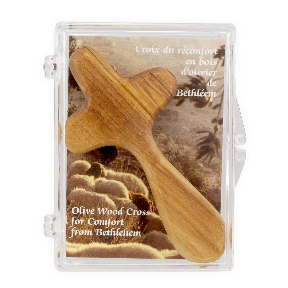 Olive Wood Comfort Cross