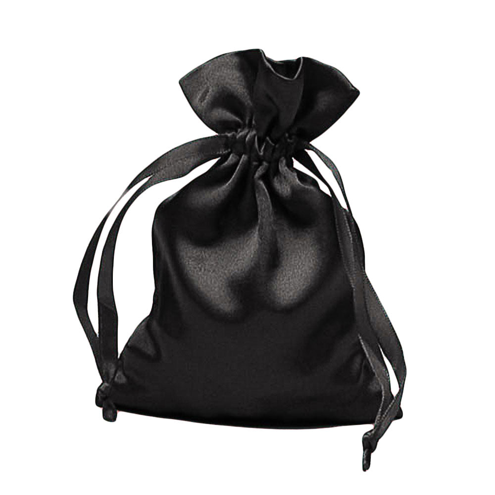 Rosary Pouch Fine Black Satin