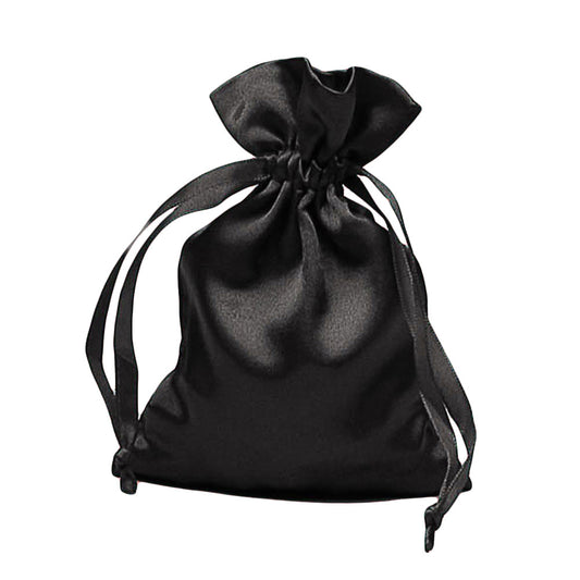 Rosary Pouch Fine Black Satin