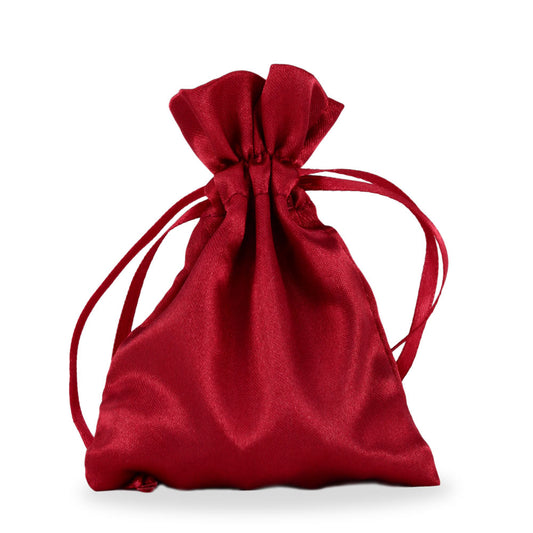 Rosary Pouch Fine Ruby Satin
