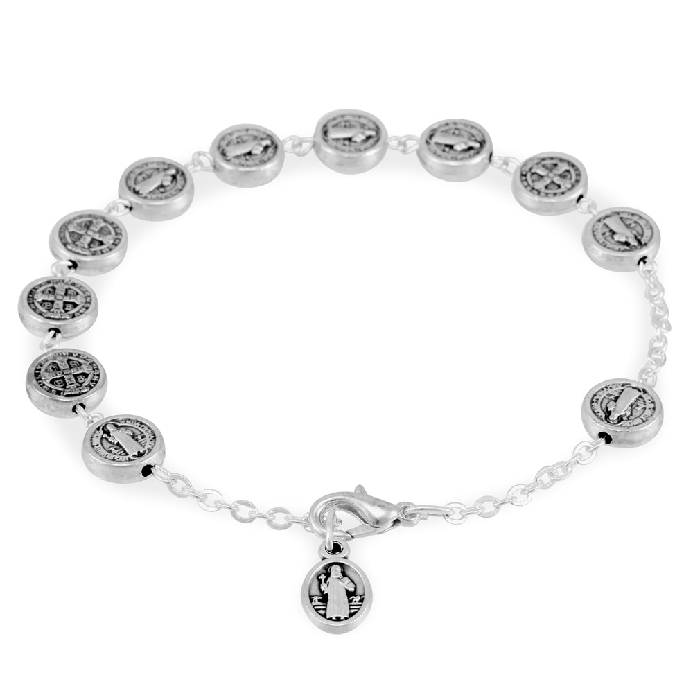 Catholic Rosary Bracelet St Benedict
