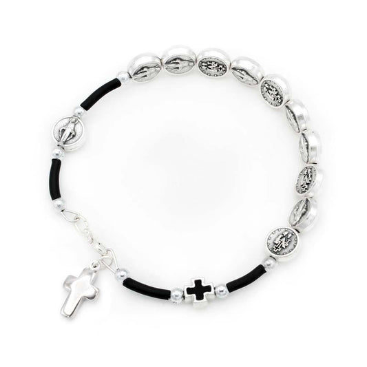 Miraculous Medal Rosary Bracelet