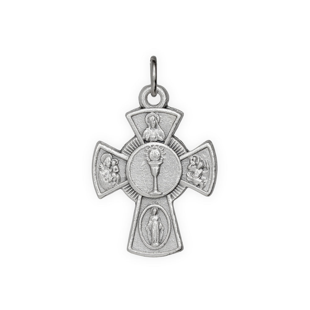 Four Way Cross Catholic Pendant
