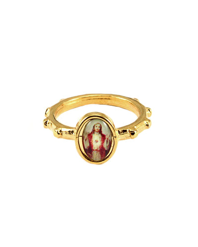 Sacred Heart of Jesus Catholic Rosary Ring