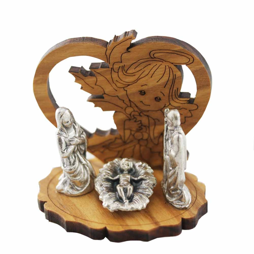Nativity Scene miniature Manger Angel
