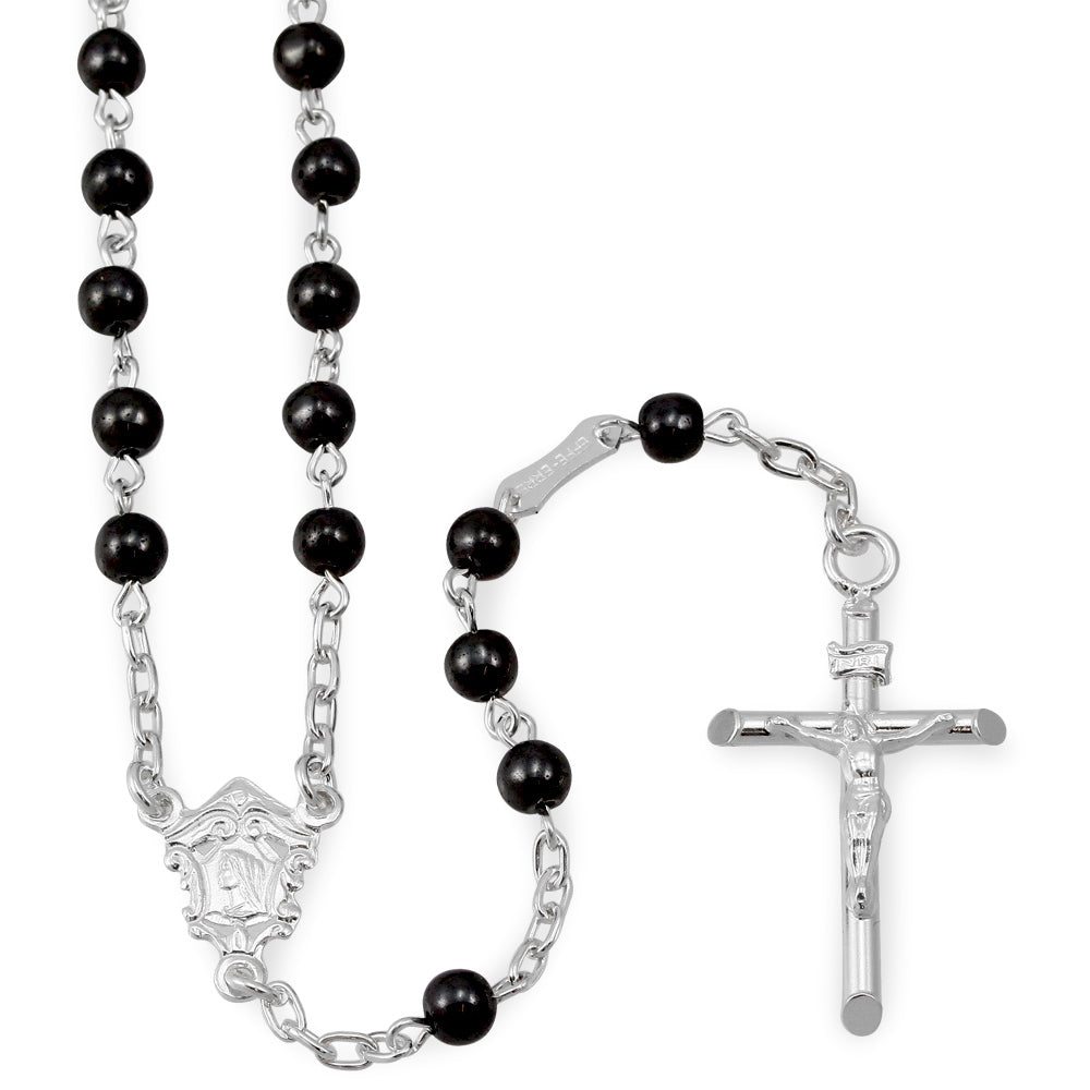 Catholic Hematite Beads Rosary