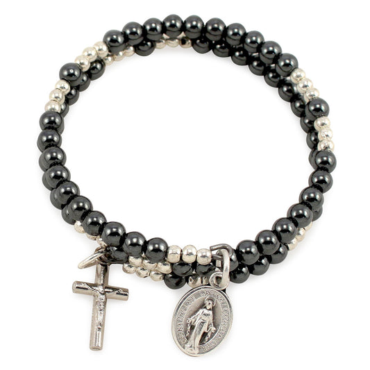 Miraculous Medal Rosary Bracelet