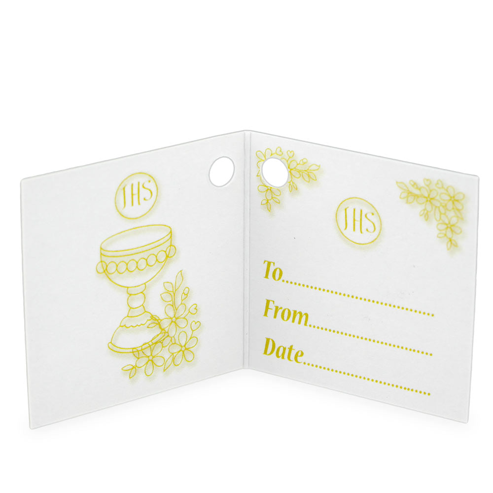 First Holy Communion Gift Set, Pearl Beads Rosary and Communion Box