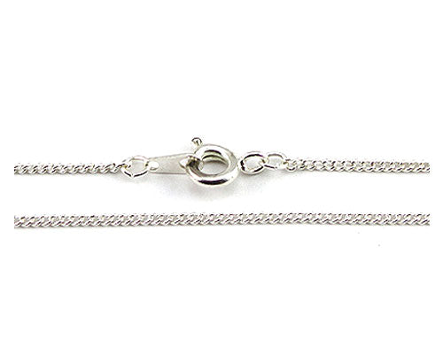 White Plated Snake Chain Necklace - 23 Inches