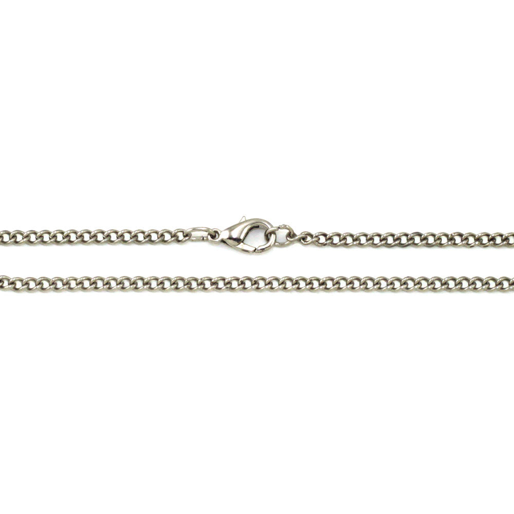 Silver-tone Finish Snake Chain Necklace - 20 Inches