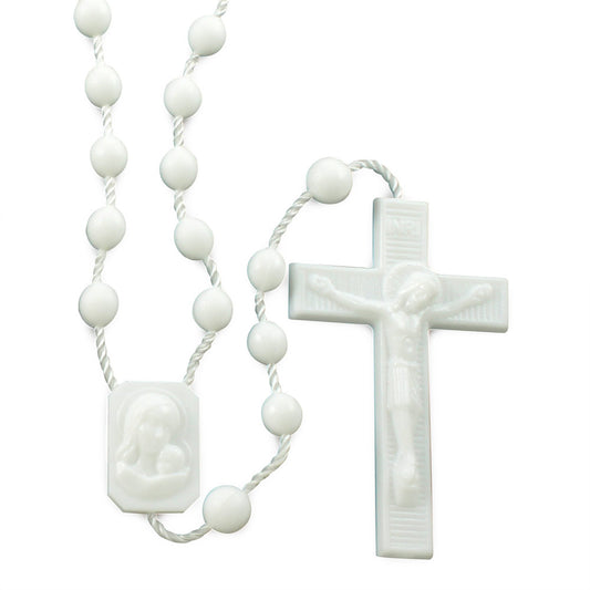 White Plastic Rosaries
