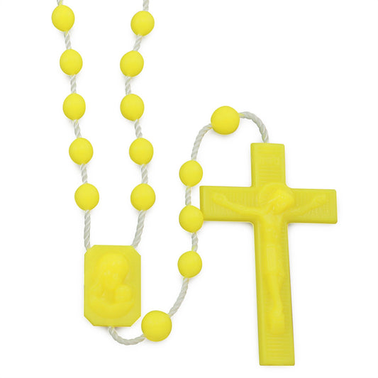 Yellow Plastic Rosaries