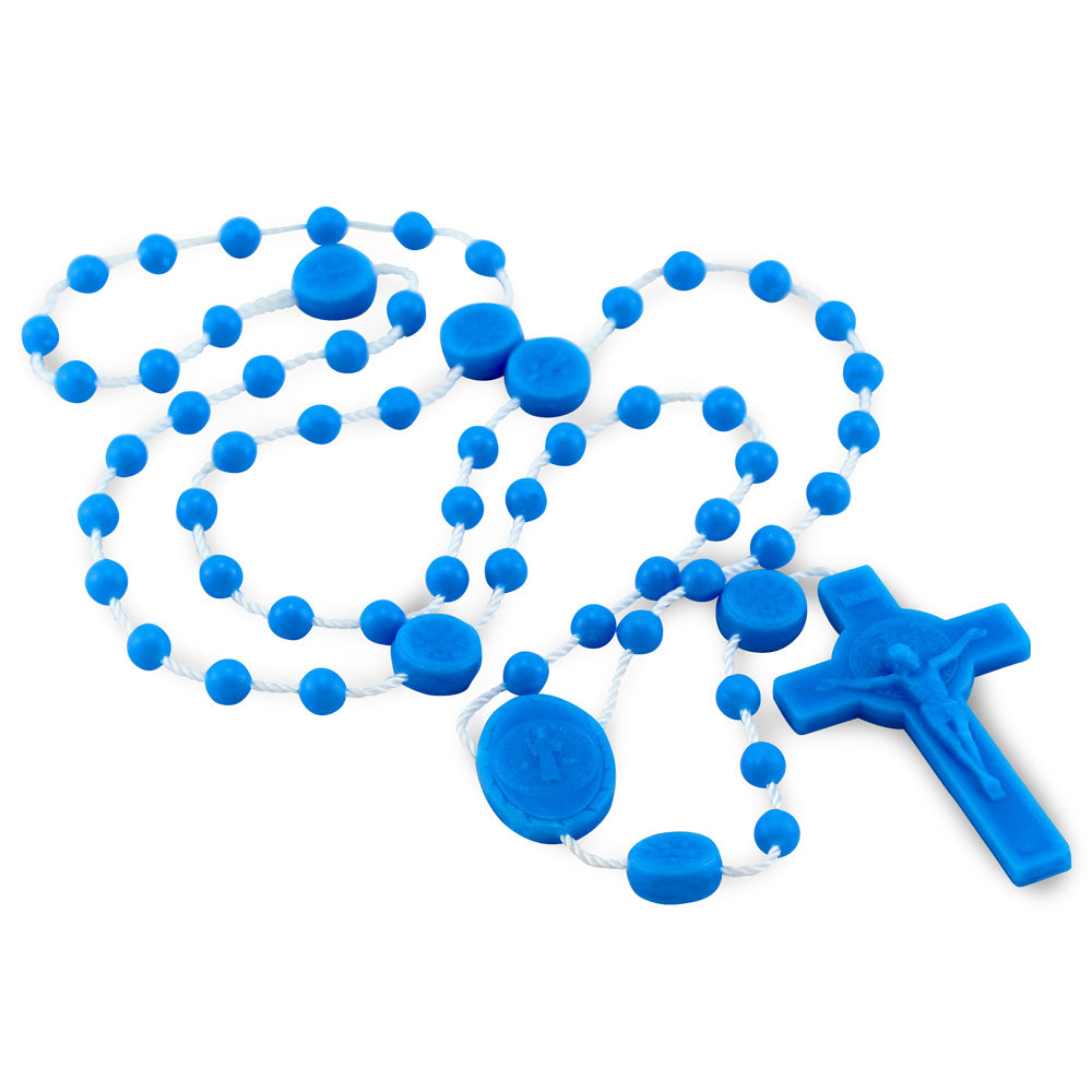 St. Benedict Plastic Beads Rosary