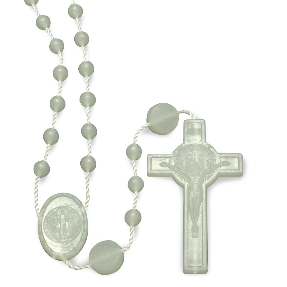 Glow in the Dark Plastic Beads Rosary