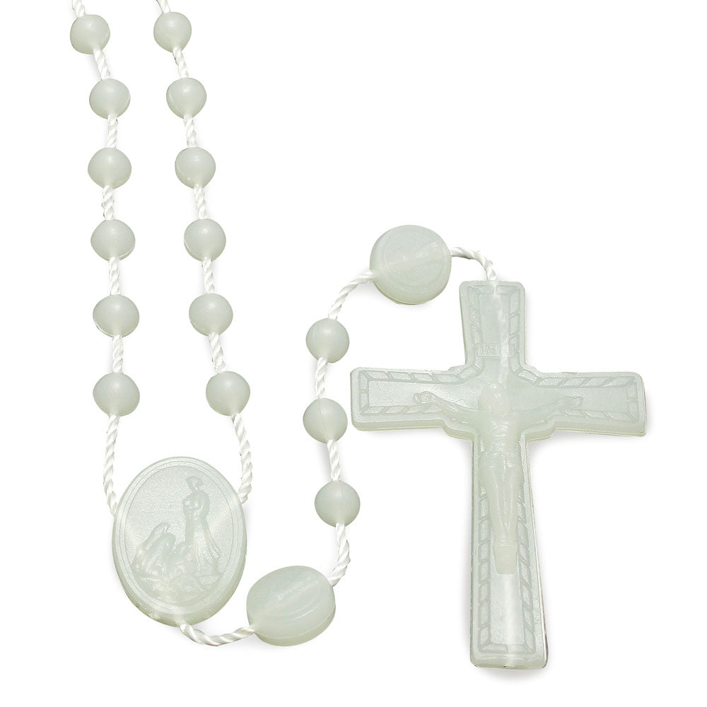 Fatima Anniversary Rosary with Phosphorous Plastic Beads