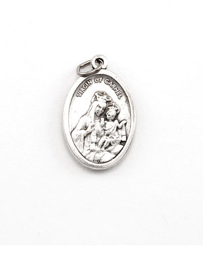 Sacred Heart - Virgin Of Carmel Medal - Back