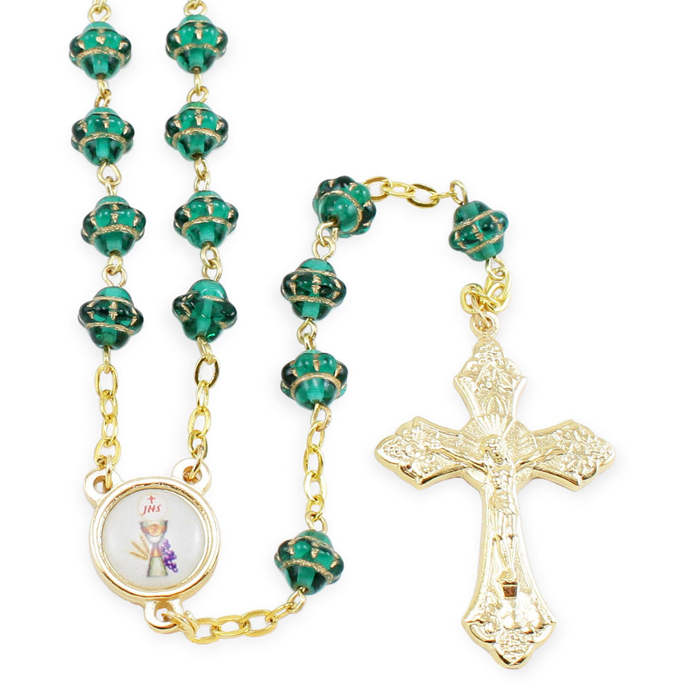 Medieval Glass Beads Rosary