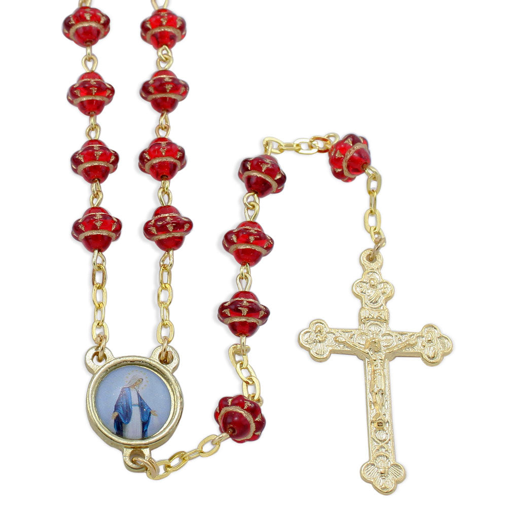 Medieval Glass Beads Rosary