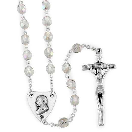 clear cystal beads rosary