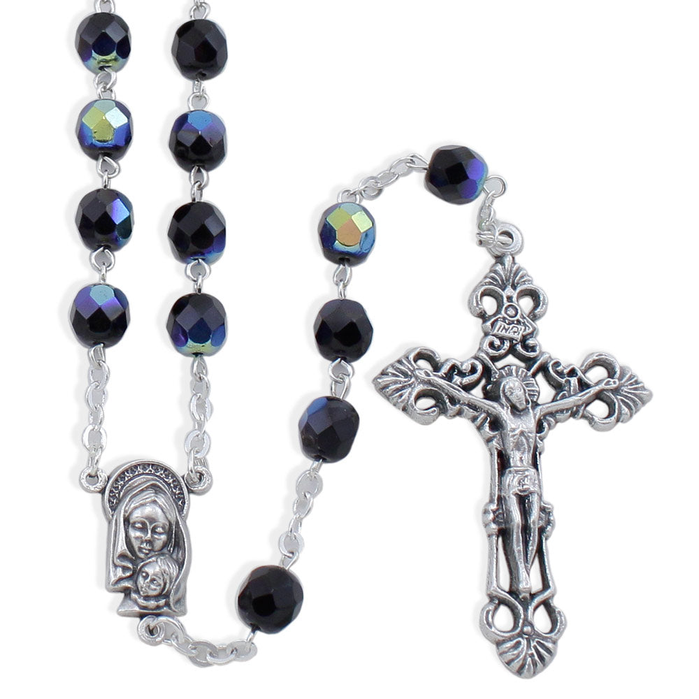 Wedding Rings Rosary Crystal Beads