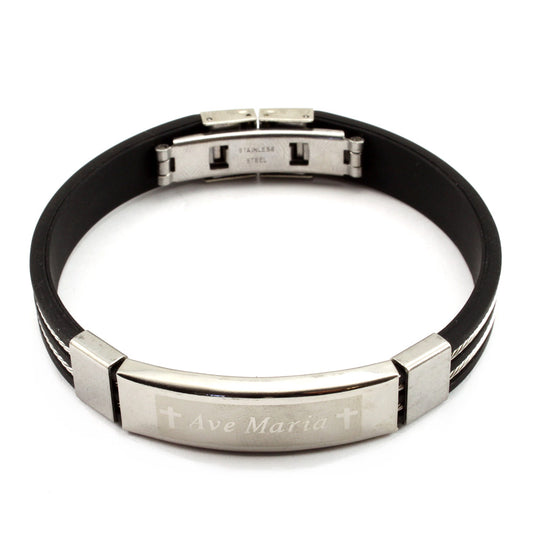 Catholic Bracelet for men Ave Maria