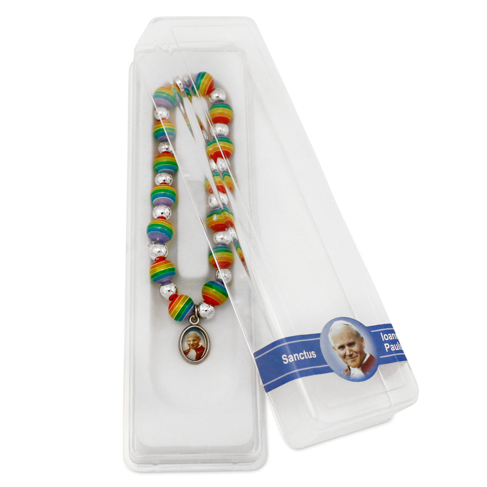Rosary Bracelet Multicolor Beads