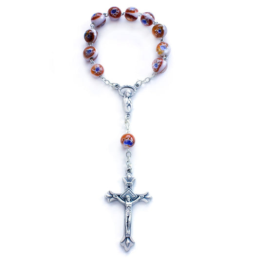 One Decade Catholic Rosary, Murano Beads