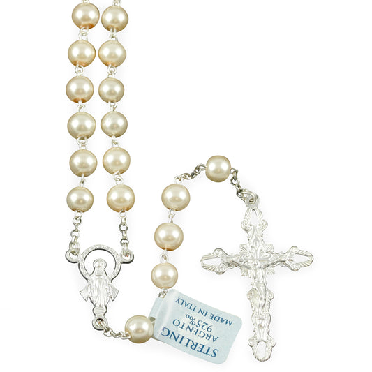 Rosary with Pearl Beads