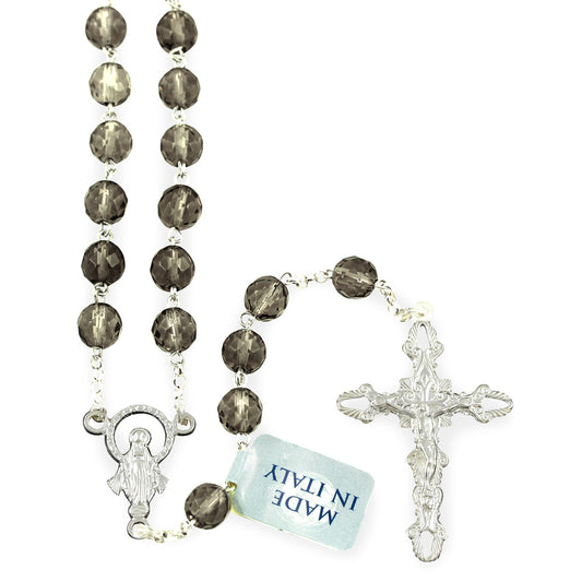 Rosary with Quartz Beads
