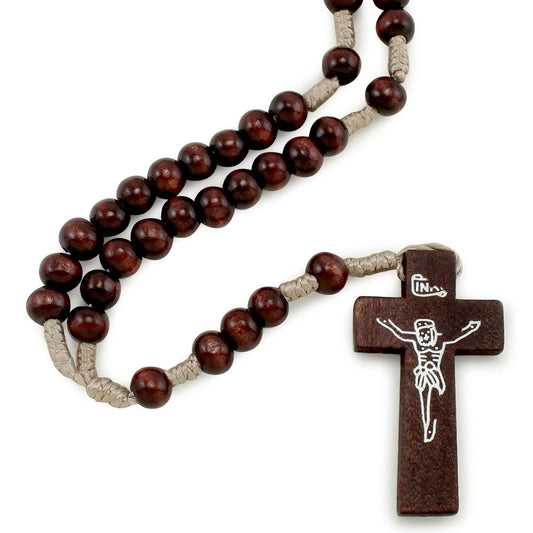 Dark Brown Beads Traditional Rosary