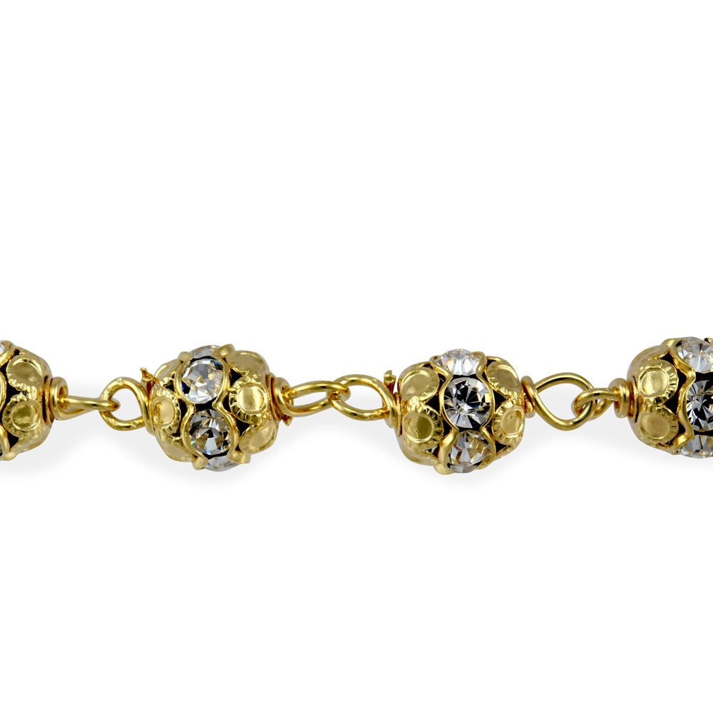 Gold Catholic Rosary Bracelet