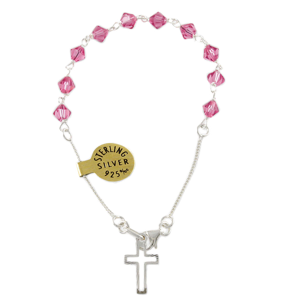 Swarovski Crystal Beads Rosary Catholic Bracelets