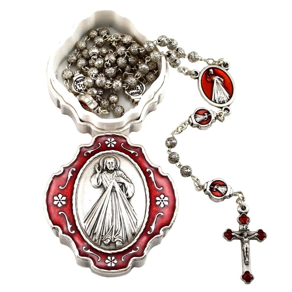 Divine Mercy Beads Rosary & Box Gift