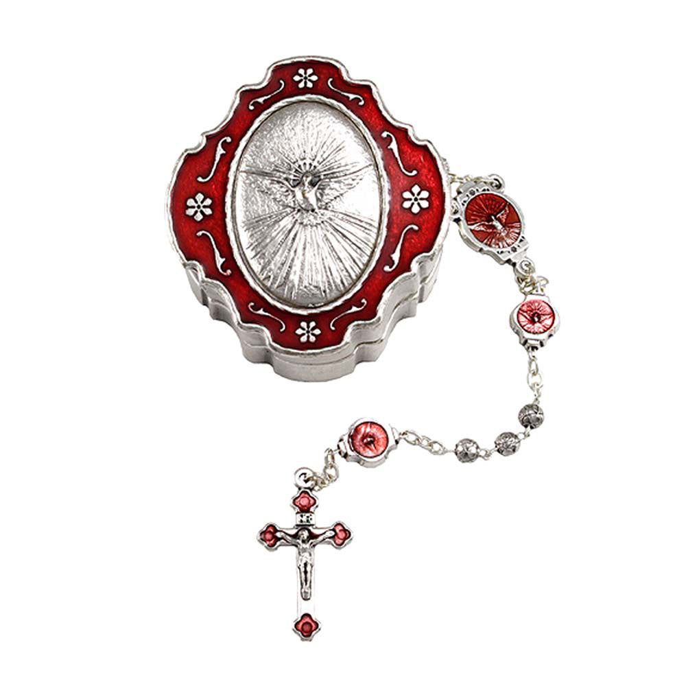 Holy Spirit Catholic Rosary Gift Set